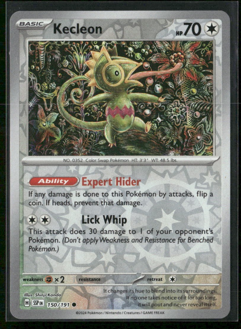 Kecleon SV08: Surging Sparks 150/191 Reverse Holo NM