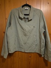 Vintage 70s 80s IZOD Lacoste Retro Olive Green Zipper Jacket 24"x24"