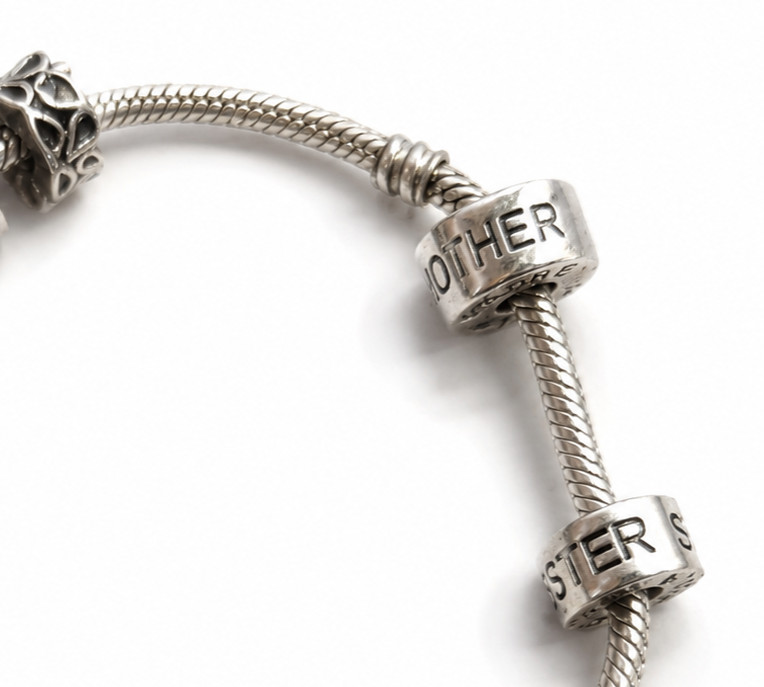 Pandora 925 Sterling Silver Charm Bracelet 10pc Lot Bundle Barrel Clasp Gift 45g image 4