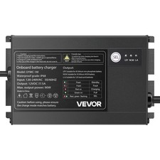 1-Bank 5A 12V Smart Marine Battery Charger Onboard IP68 Waterproof Boat RV Yac