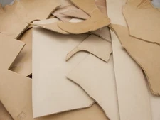 ELW Leather Company's 5lb Natural Vegetable Tan Cowhide Leather Scrap