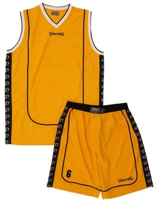SPALDING Herren Grafik 2-teiliges Set 3XL gelb Colourblock Polyester VO12