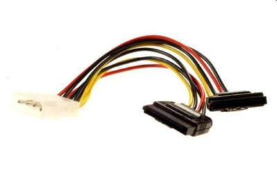 120-1147 - 4-PIN Molex to Dual 15-PIN Sata Power 6 Inches 
