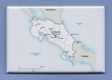 COSTA RICA *2X3 FRIDGE MAGNET* CENTRAL AMERICA PURA VIDA BEACH VOLCANO SLOTH 