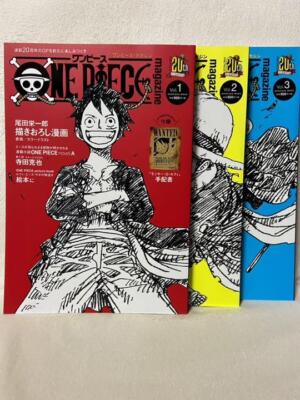 New ONE PIECE Magazine Anime Vol.1,2,3 Set Comic 20th Book Mamga