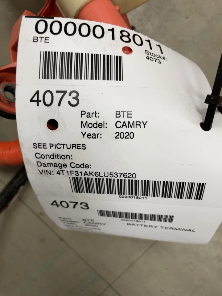 ✅ Жгут проводов для гибридного аккумулятора 2019-2021 CAMRY / Lexus ES300H PN:G951033110 от оригинального производителя - Изображение 4 из 4