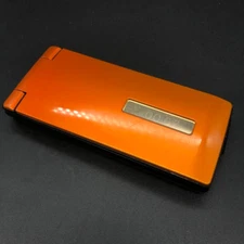 docomo SH-03E Orange Japanes Flip phone cell phone garakei jp