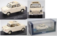 Norev 831019 Nsu Prinz Ii Mit GeöFfnetem Schiebedach (Typ 40) Callaweiß, 1:43