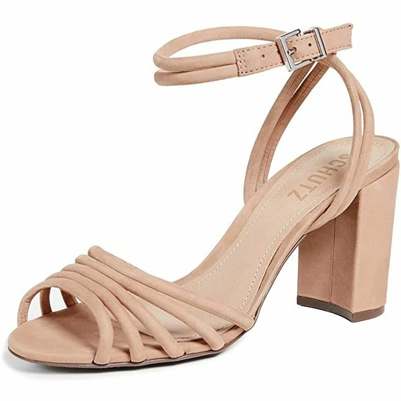 Schutz Womens Nicolai Strappy Sandals Honey Beige NWT Size 10 eBay