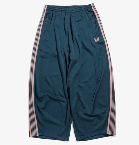 New Needles Butterfly embroidery Straight-leg fat pants Casual sports Wide-leg! - Picture 5 of 32