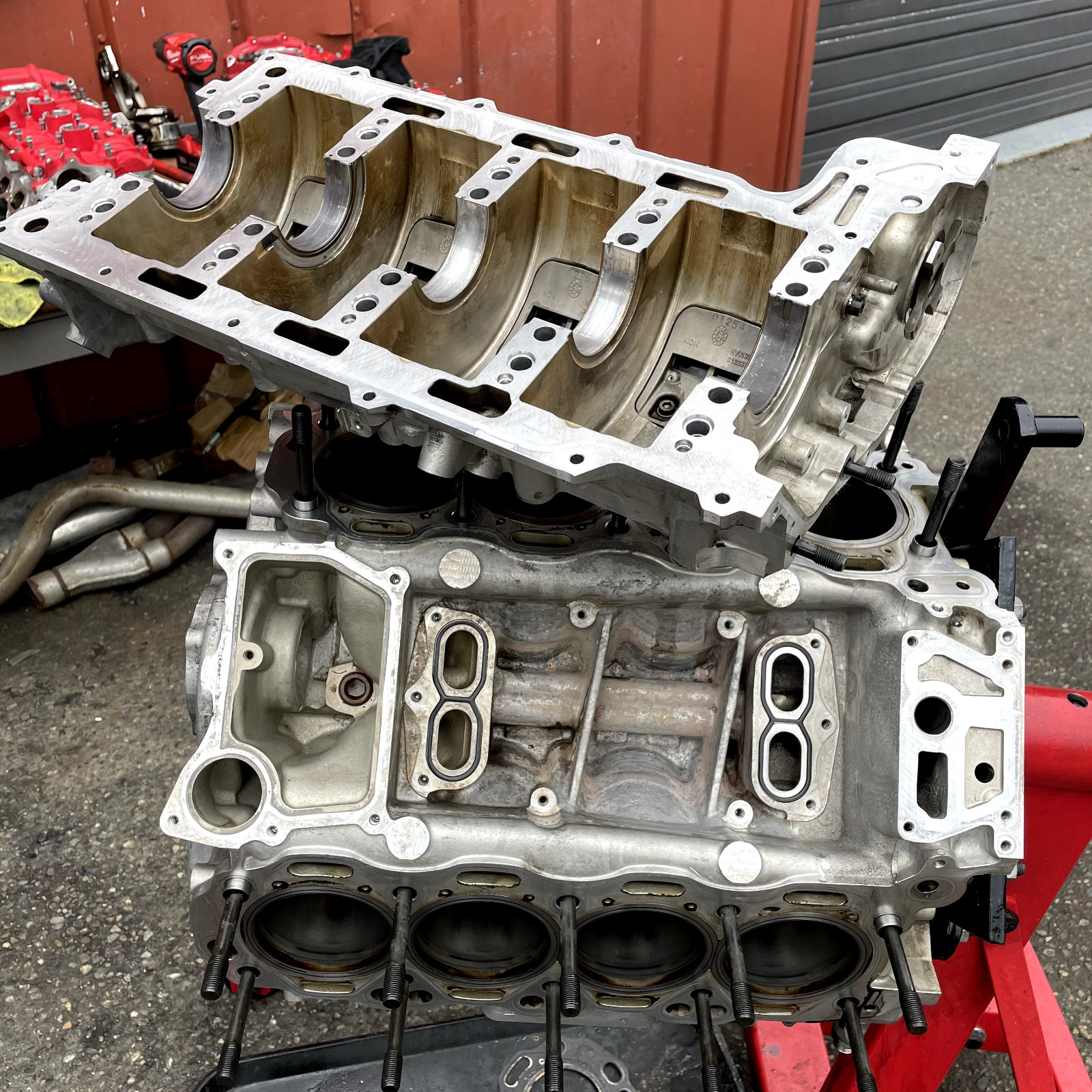 Ferrari 488 GTB Spider engine block (upper and lower) F154CB*315745 OEM