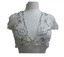 Huvoen Women’s 3/4 Sleeve Open Front Lace Cardigan, Floral Lace Shrug Summer Cover Up Crochet Embroidered Boleros Jacket Black 4xl