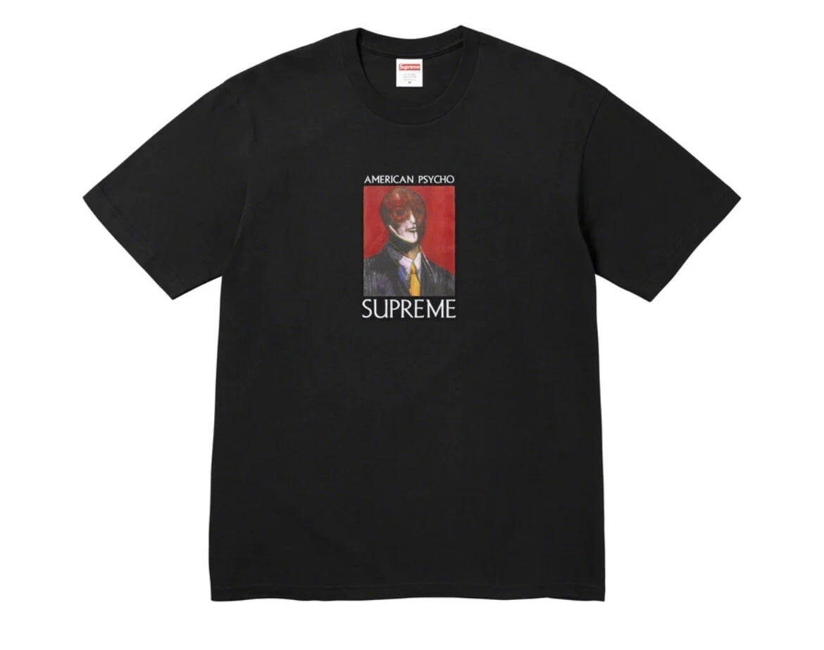 Tee shirt noir Supreme American Psycho   Grand   Vendeur de confiance ✔️