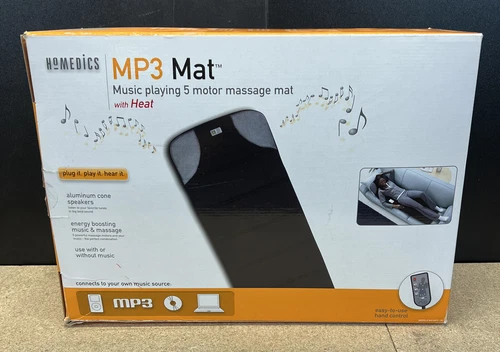 HoMedics MP3 Body Massage Mat w/ Heat,Remote Control New Open Box - Picture 2 of 6