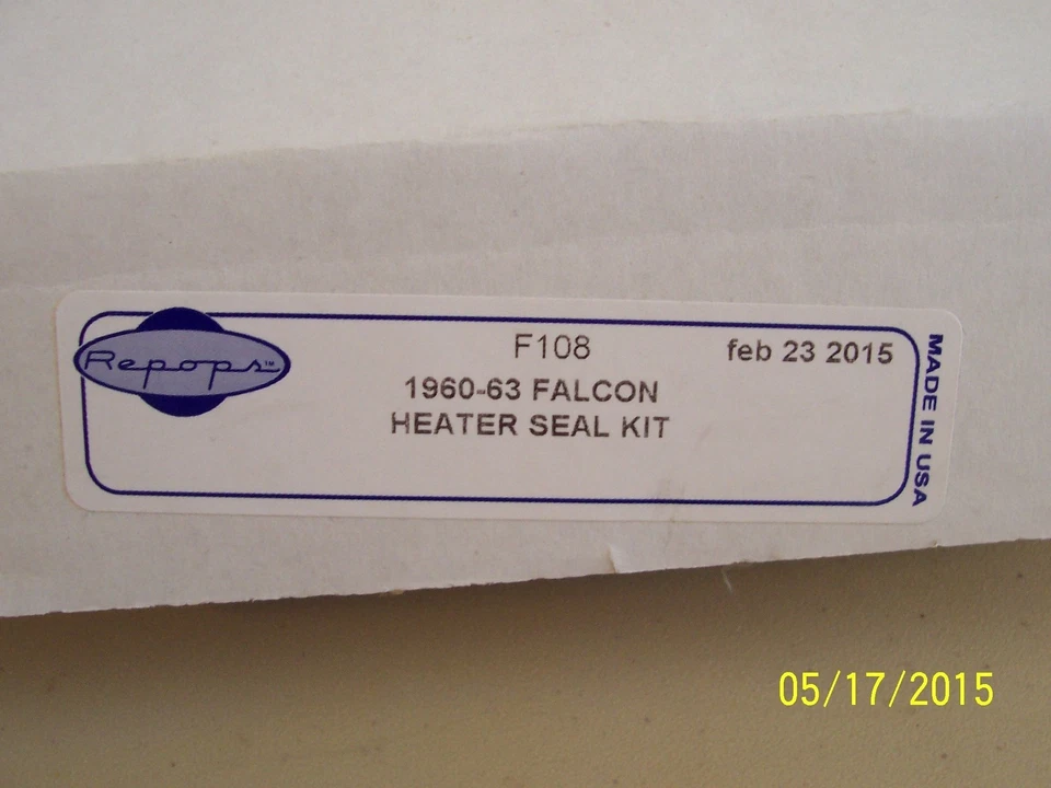 Nuevo 1960 1961 1962 1963 Ford Falcon Kit de sello de calefacción Sprint Ranchero Comet Foto 3 de 4