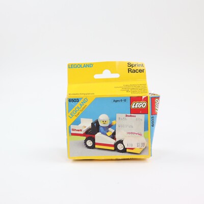 Vintage 1988 Legoland Lego Sprint Racer Town System 6503 Shell Race Car NEW