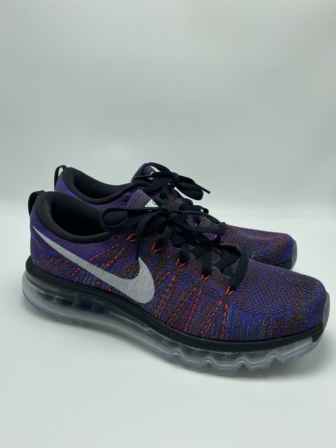 Nike Flyknit Air Max Purple Multi-Color Running Shoes [620469-016] Menâs Sz 8.5 | eBay