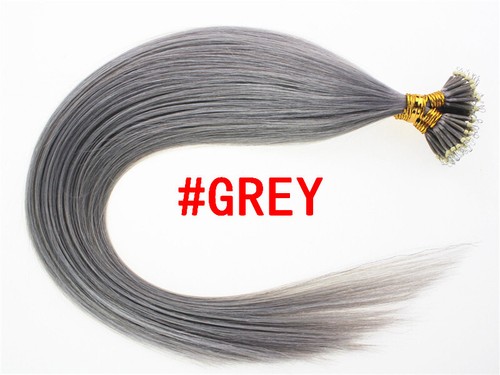 Nano Ring Remy Human Hair Extensions 14 - 24inch 50g Double Drawn New Colors - Picture 29 of 32
