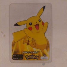 Pikachu Carta Lamincards - Edibas 2006 - Rara e Introvabile - Buone Condizioni