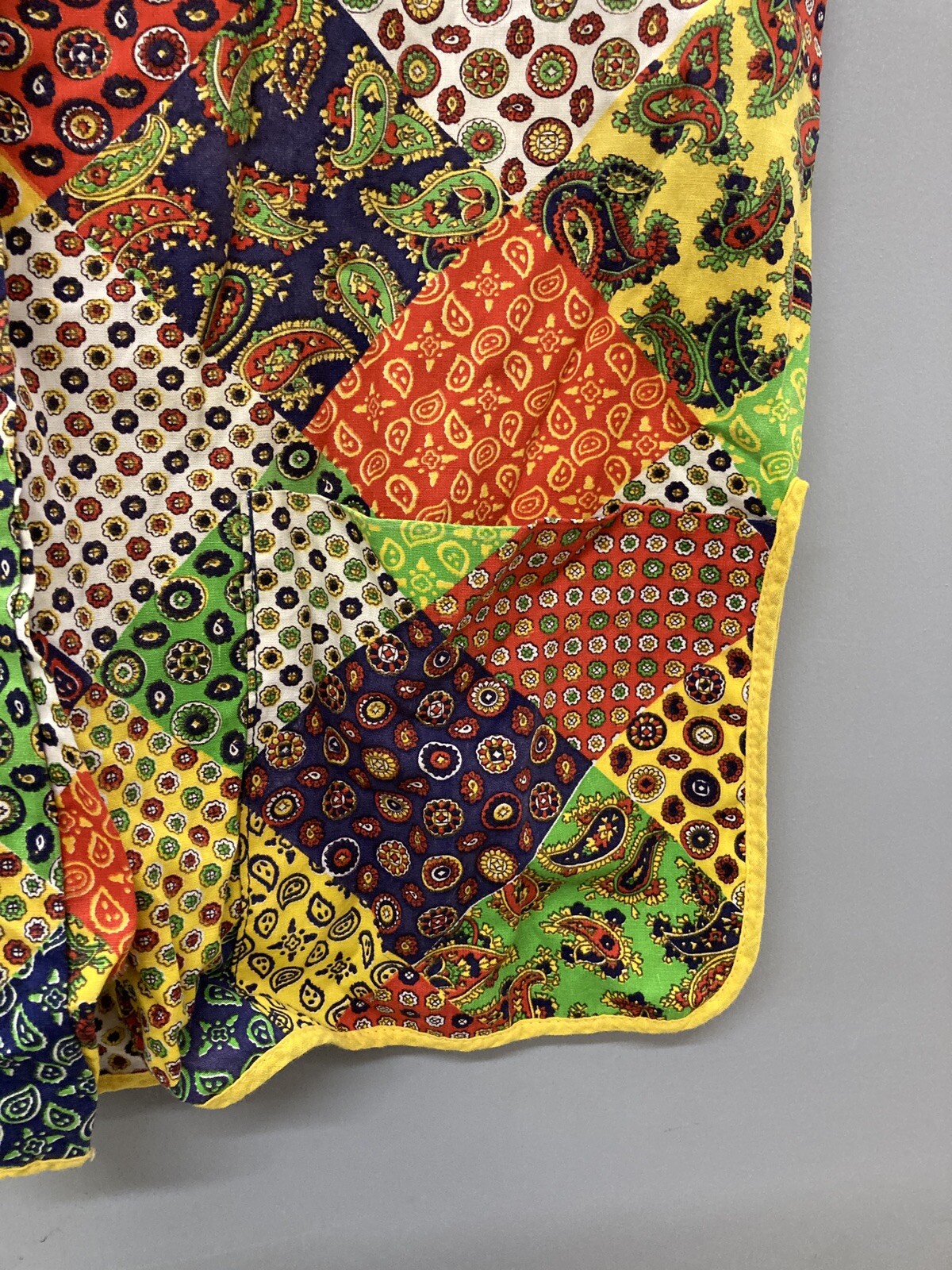 Handmade Patchwork Vest E3-40 - image 7