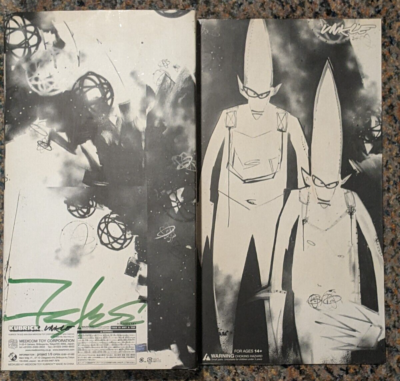 SIGNED Unkle Pointman Kubrick Set of 25 by FUTURA 2000 - Ultra