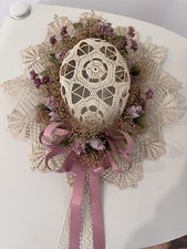 Vintage Crochet Decorative Hat Floral Embellished collectible