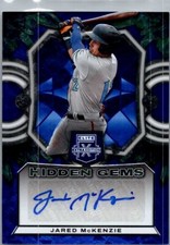2023 Panini Elite Extra #HG-JMK Jared McKenzie Hidden Gems Blue Signatures