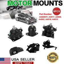 6PCS Engine Motor & Transmission Mount Set For 2003-2007 Honda Accord 2.4L Auto