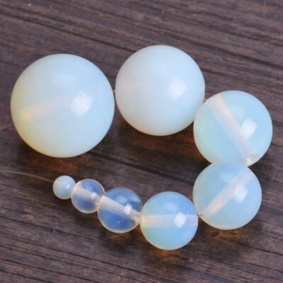 Natürlich Opal Runden Edelstein Lose Perlen 4/6/8/10/12/14/16/18mm Schmuck DIY