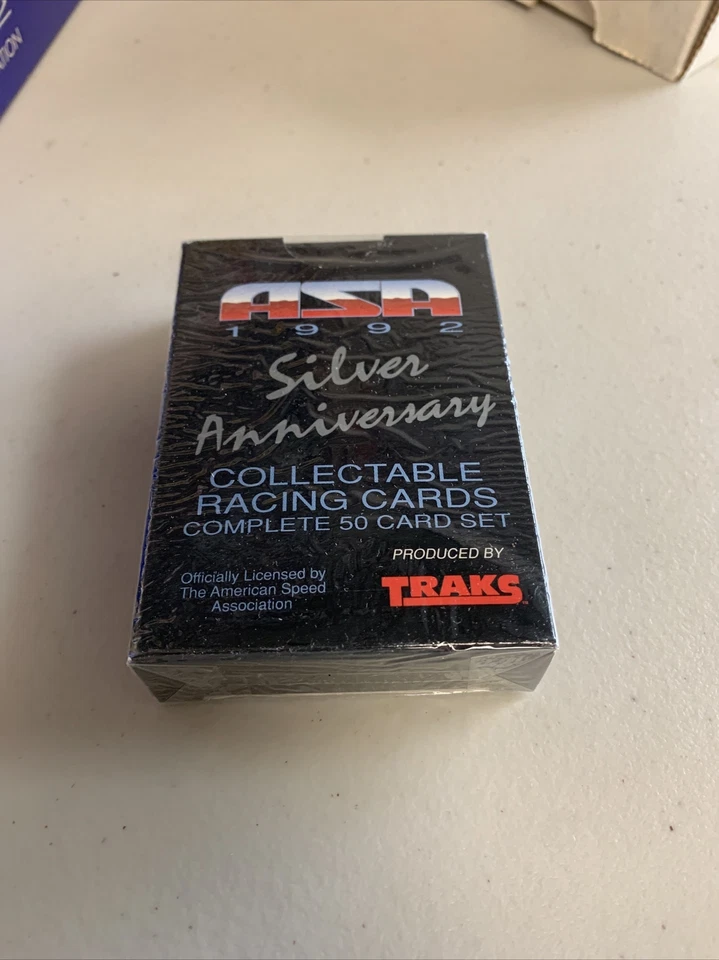 1992 ASA Silver Anniversary Collectable Racing Cards Complete 50 Card Set Sealed - Image 2 of 4