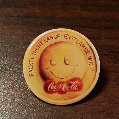 Coca-Cola Coke German  Fackel Nicht Lange Entflamme Mich  Lapel Pin
