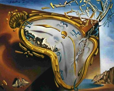 Melting Watch By Salvador Dali Painting Artwork Paint By Numbers Kit DIY | eBay