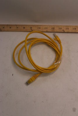 Network Ethernet Cable Computer LAN Cable Yellow Cat5e 1Gbps 350 MHz 6 ...