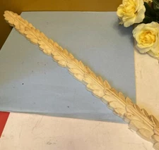 Salvage Resin Molding Decorative Scroll Accent Furniture Molding Applique 20"L