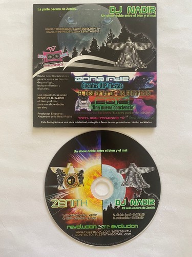 DJ NADIR / ZENITH - REVOLUTION 2012 EVOLUTION - MEX. CD EP, ELEKTRONISCH, KARTON - Bild 2 von 2