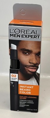 L Oréal Men Expert Instant Beard Color 02 Natural Black   New in Box