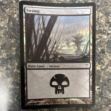 Magic: The Gathering Swamp Basic Land Card Jim Nelson 296 2004 English