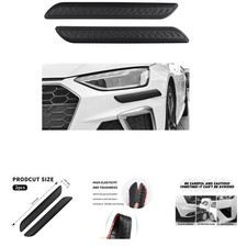 2pcs Rubber Car Bumper Guard Anti-collision Scratch Protector Strip For Cars