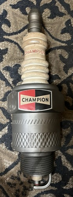 #ad Vintage Champion Spark Plug Plastic Blow Mold Station Store Sign Display 3D 22” $300.00