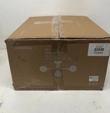 Jonathan Y Olivier Parisian 24 in. 6-Light Gold Semi Flush Mount Frosted Glass