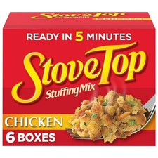 6 PACK - Stove Top Stuffing Mix for Chicken 6 oz Dressing Total 36 oz 