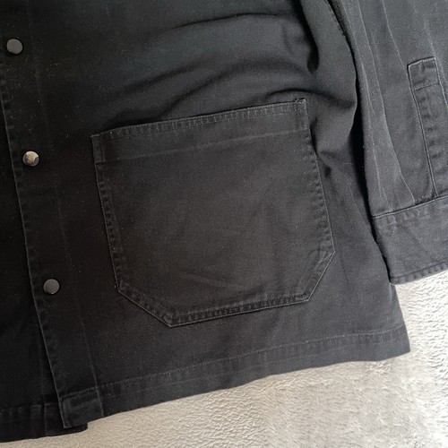 Barbour International Overshirt Chore Jacket Men’s Black Size XL Cotton Pockets - Picture 6 of 14