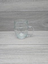 Traditional Dimple Pint Heavy Lager Beer Pub Mug Glass & Handle SB Austria Rare