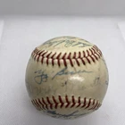 1957 YANKEES AL CHAMPS TEAM 25 SIGNED Auto  BASEBALL Whitey Ford Enos S Yogi PSA