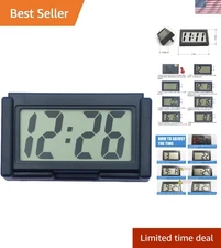Portable Battery-Operated Digital Clock with Large LCD Display for Any Space