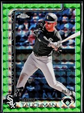 Mike Tauchman 2025 Topps Chrome #117 Green Geometric 8/99 Chicago White Sox