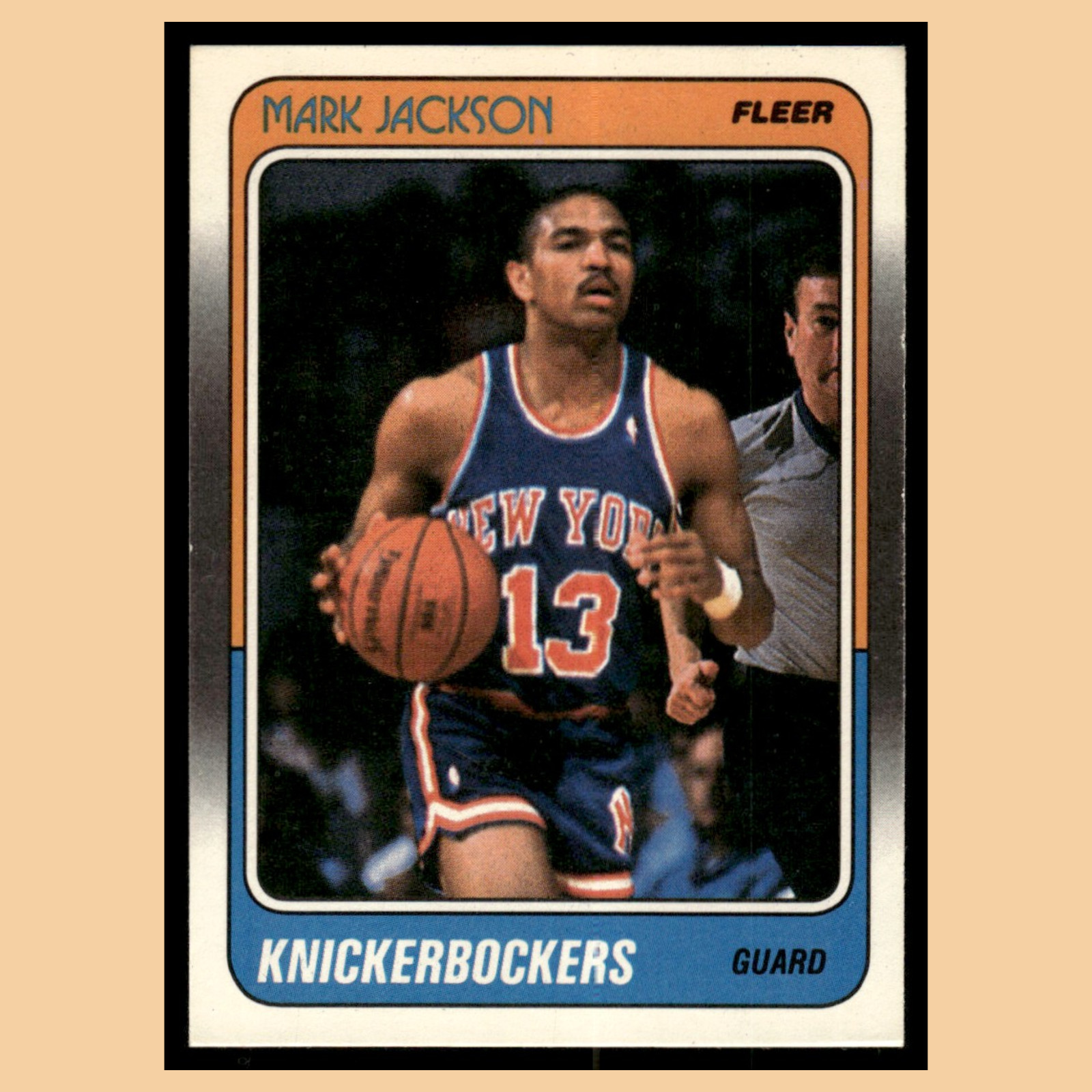 Mark Jackson Rookie #82 1988 Fleer New York Knicks Basketball Card NBA NM