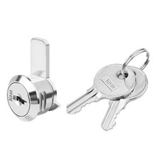 Zinc Alloy Drawer Lock for Document Storage Cabinet with 2 Keys - 33x21.2x8.4mm