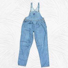 OshKosh Vintage Jean Overalls Carpenter Vestbak Pleated Womens 12 38X31.5 USA