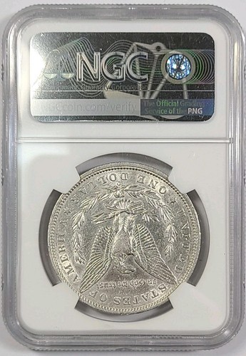 1896-O Morgan dollaro d'argento $1 NGC AU dettagli puliti - Foto 2 di 2